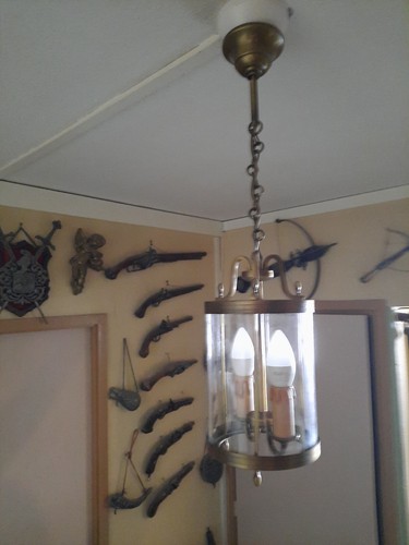 Lampe lustre lanterne 26cm - lustre,